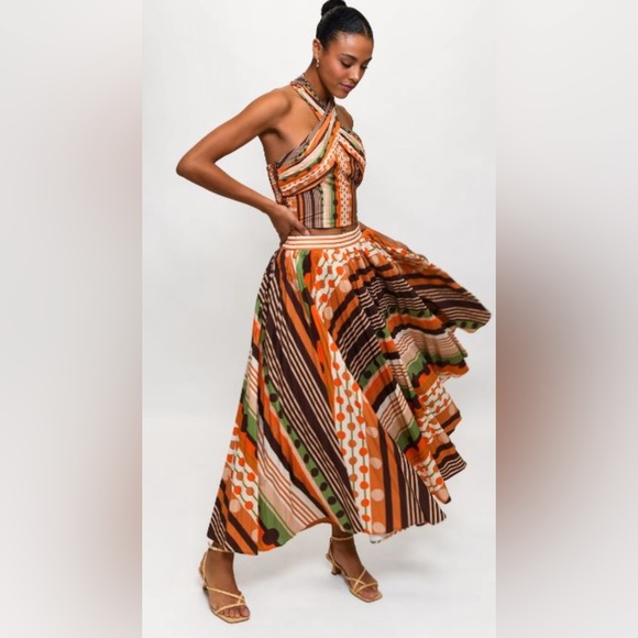 HUTCH Max Skirt in Retro Geo Stripe size small NWT - Picture 8 of 8